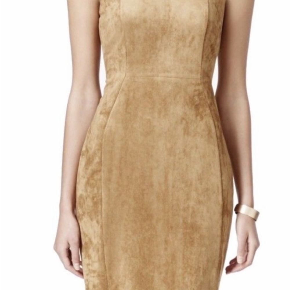 Calvin Klein Tan Suede Dress - New